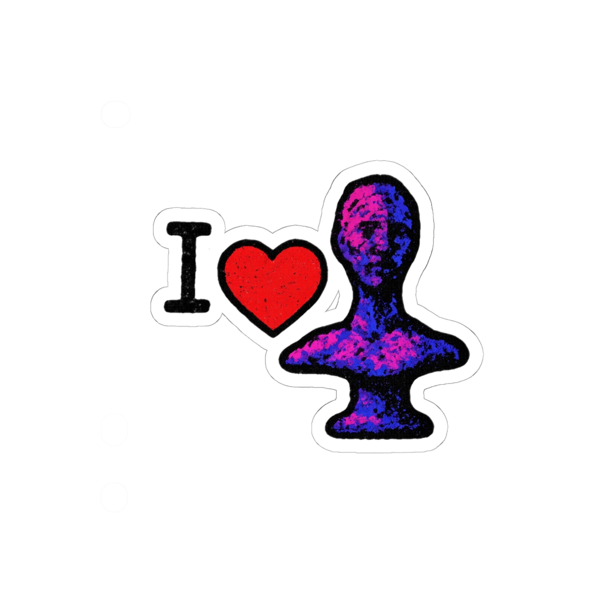 I Heart Pink Rock Sticker | Cute Vinyl Decal