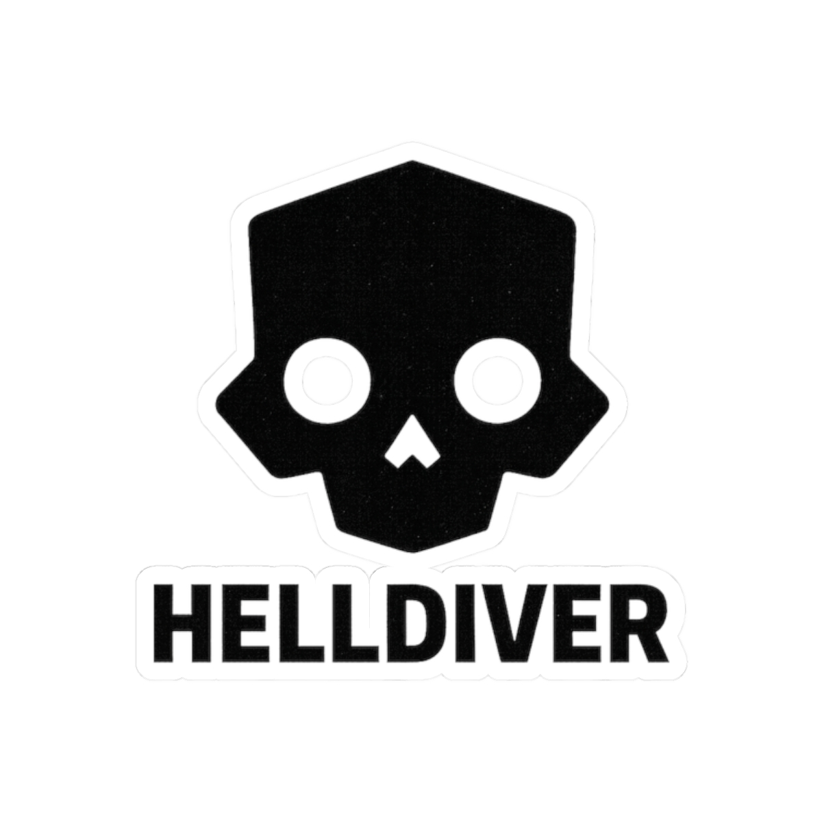 Helldivers Skull Bold Sticker | Gaming Vinyl Decal - alternate angle 3, merchandise