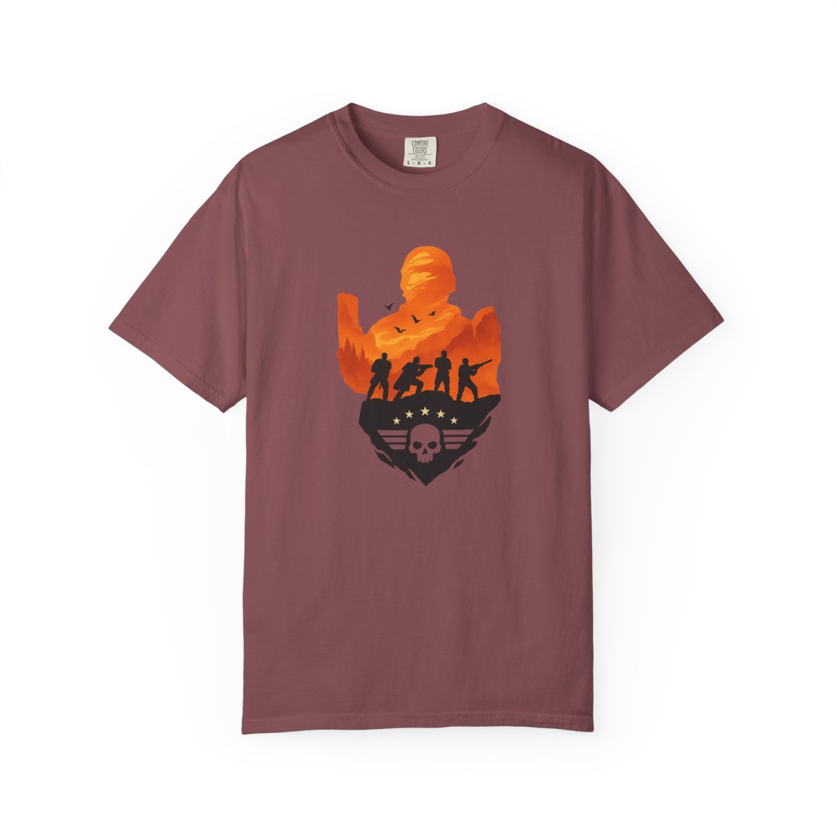 Helldivers For Democracy Gaming T-Shirt - alternate angle 2, merchandise