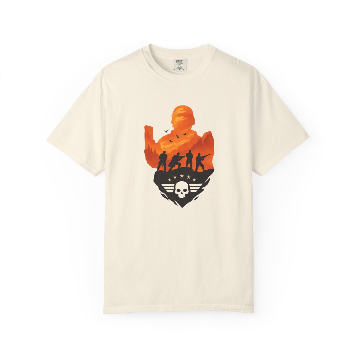 Helldivers For Democracy Gaming T-Shirt - alternate angle 3, merchandise