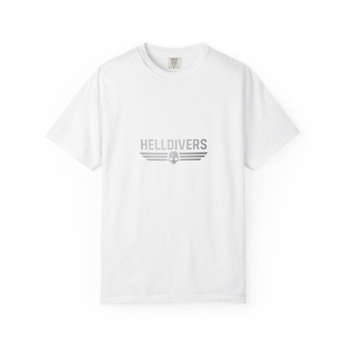 Helldivers Silver Linear Minimalist T-Shirt - alternate angle 2, merchandise
