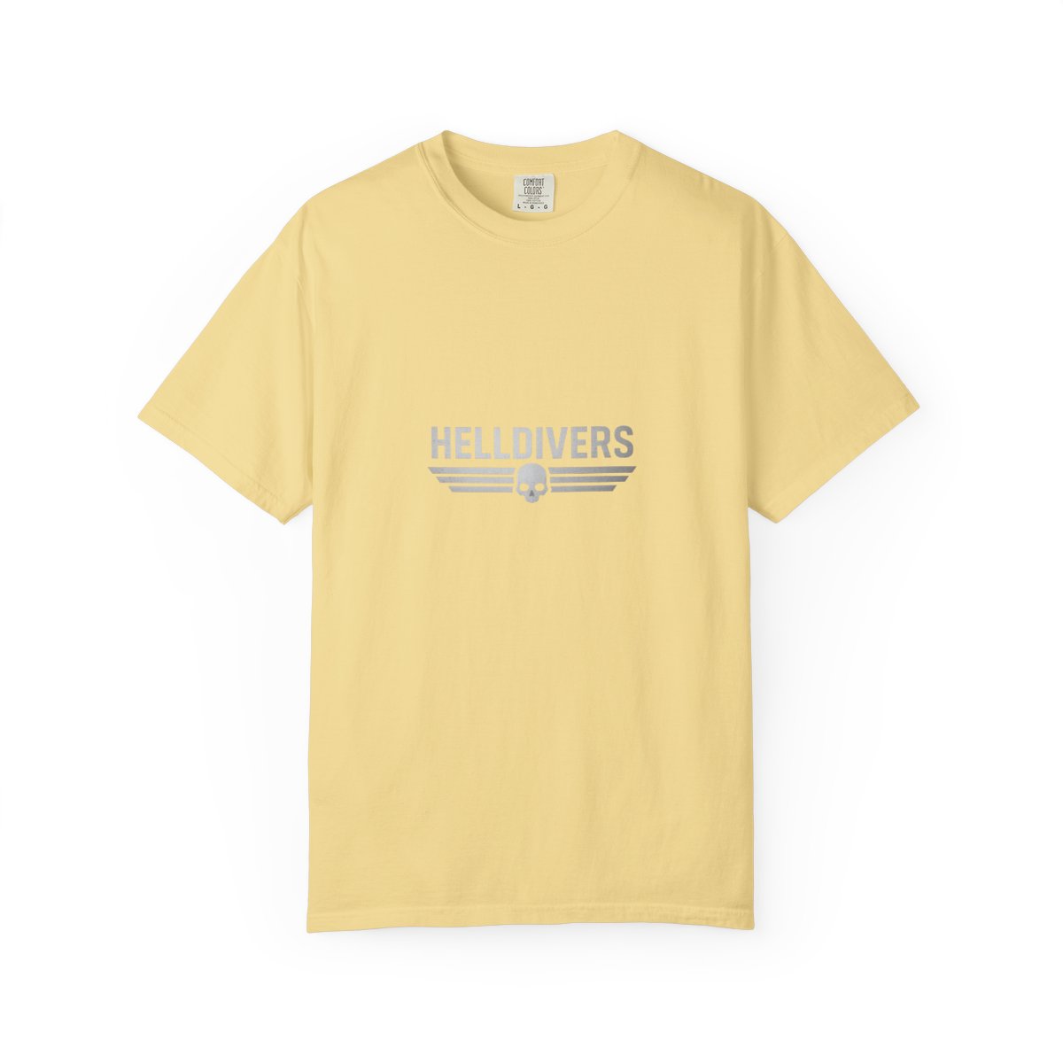 Helldivers Silver Linear Minimalist T-Shirt - alternate angle 3, merchandise