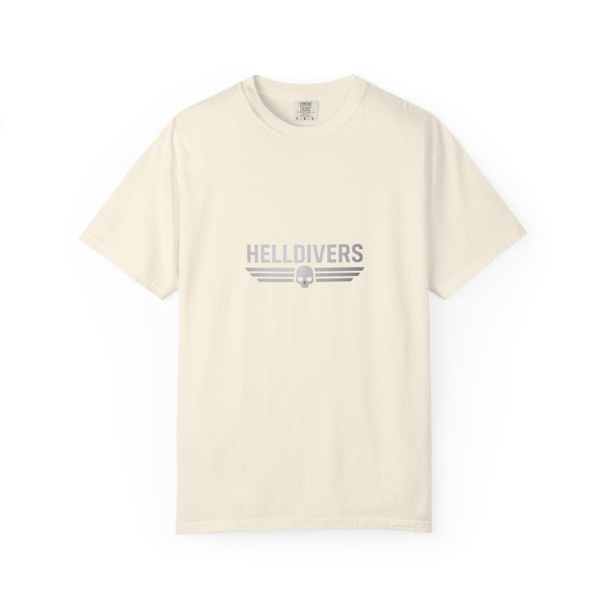 Helldivers Silver Linear Minimalist T-Shirt - alternate angle 4, merchandise