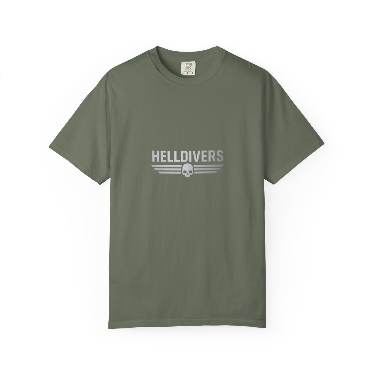 Helldivers Silver Linear Minimalist T-Shirt - alternate angle 5, merchandise