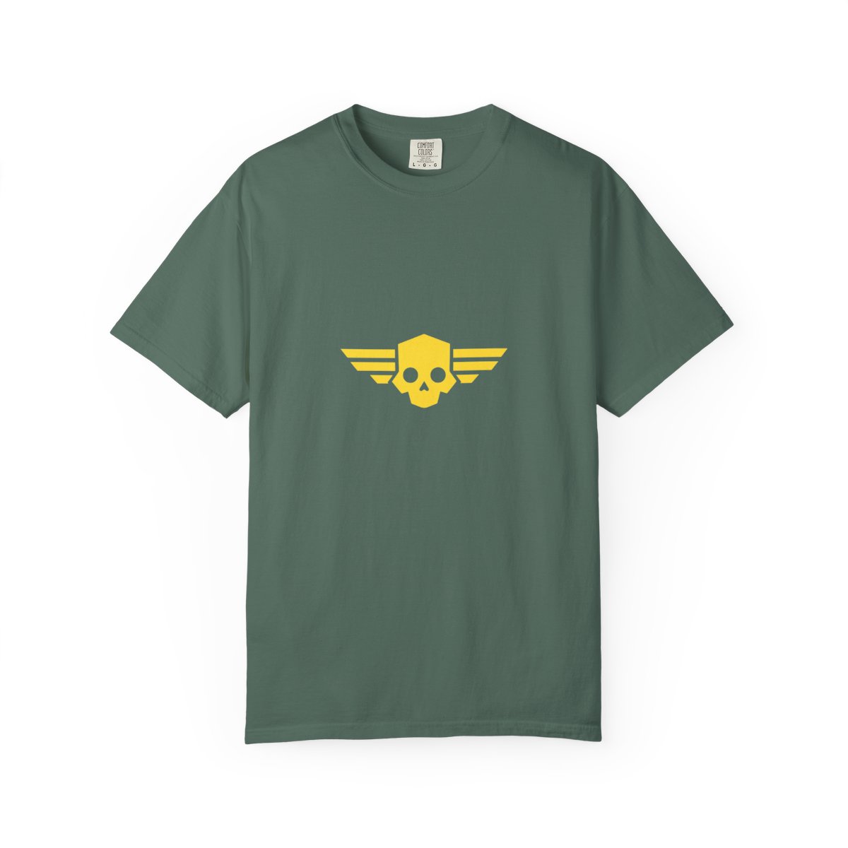 Helldivers Skull Logo Militaristic T-Shirt - alternate angle 5, merchandise