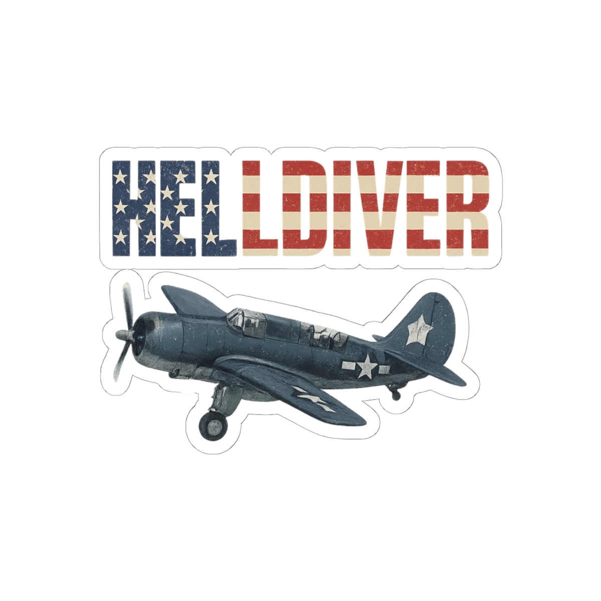 SB2C Helldiver Dive Bomber Aviation History Sticker