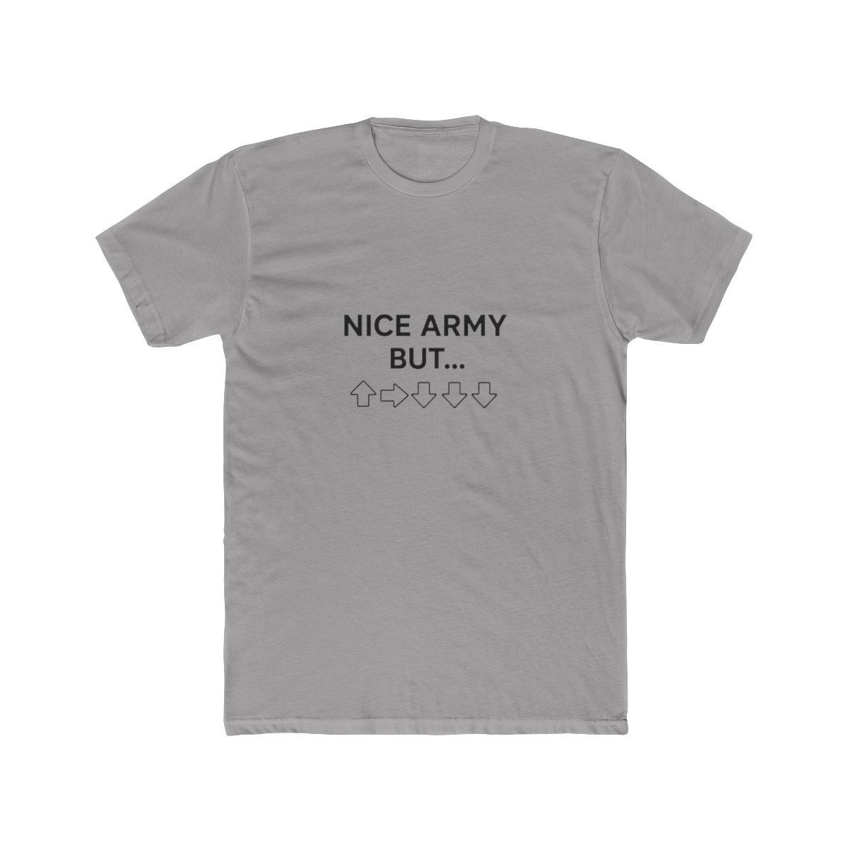 Nice Army Butt Hilarious Military Pun T Shirt - alternate angle 4, merchandise