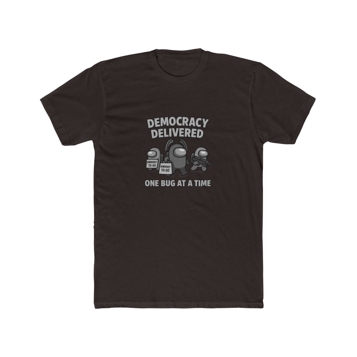 Democracy Delivered Patriotic Humor T Shirt - alternate angle 3, merchandise