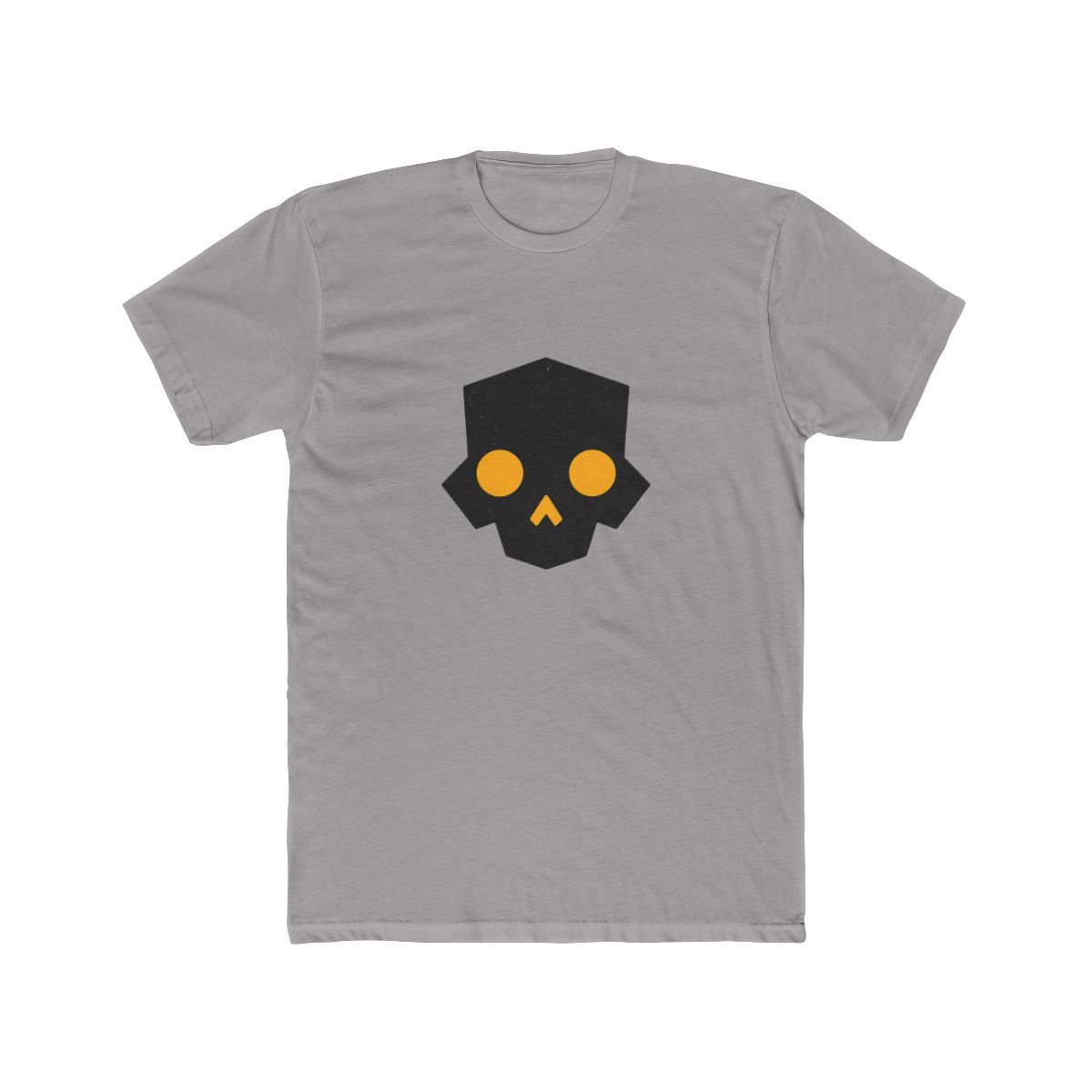 Worn Black Helldivers Skull T-Shirt - alternate angle 2, merchandise