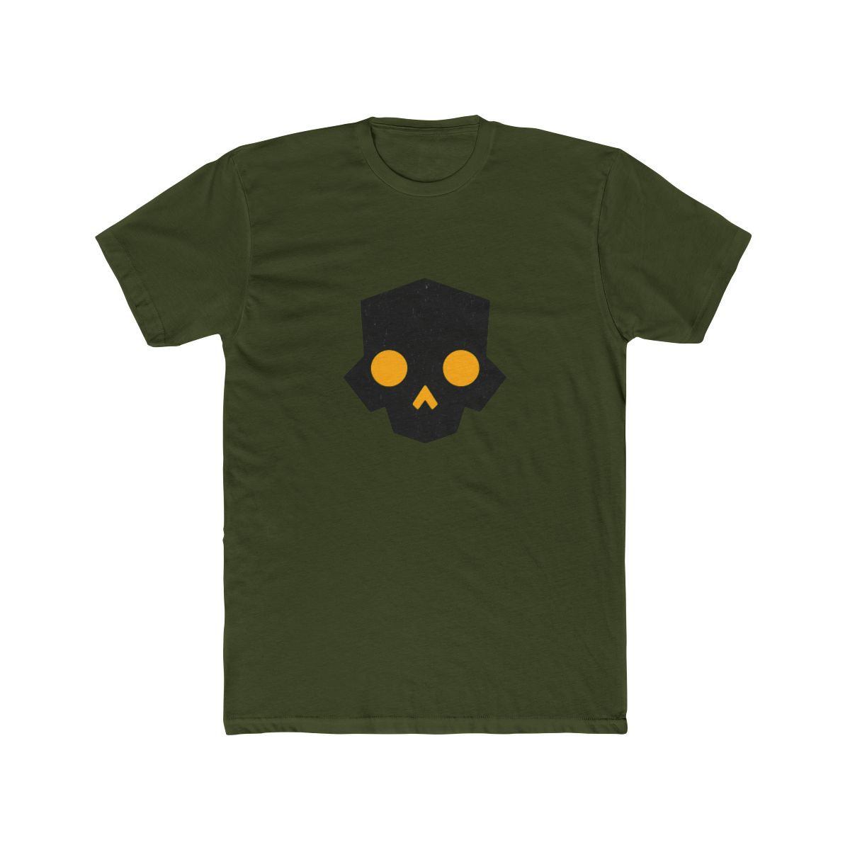 Worn Black Helldivers Skull T-Shirt