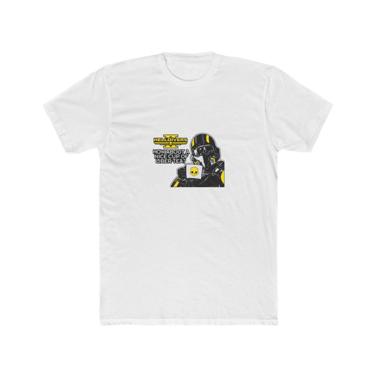 Helldivers Cup of Liber-tea T Shirt - alternate angle 4, merchandise
