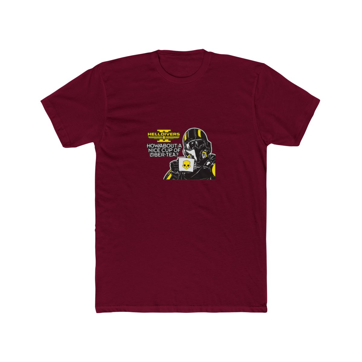 Helldivers Cup of Liber-tea T Shirt - alternate angle 2, merchandise
