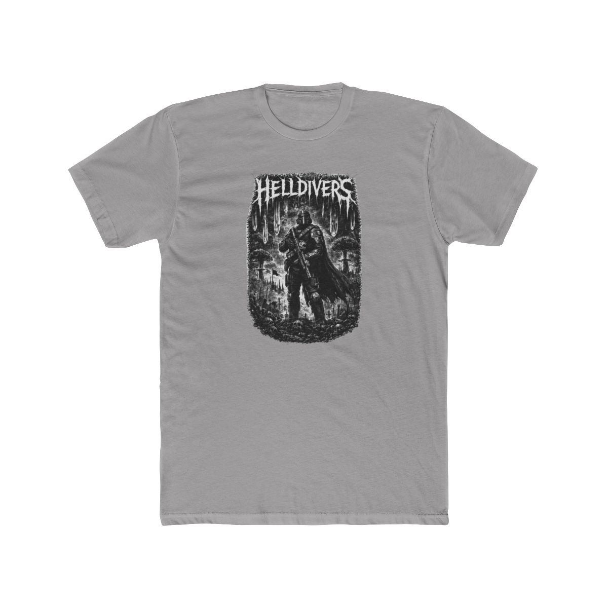 Helldivers Deathcore Design T-Shirt - alternate angle 5, merchandise