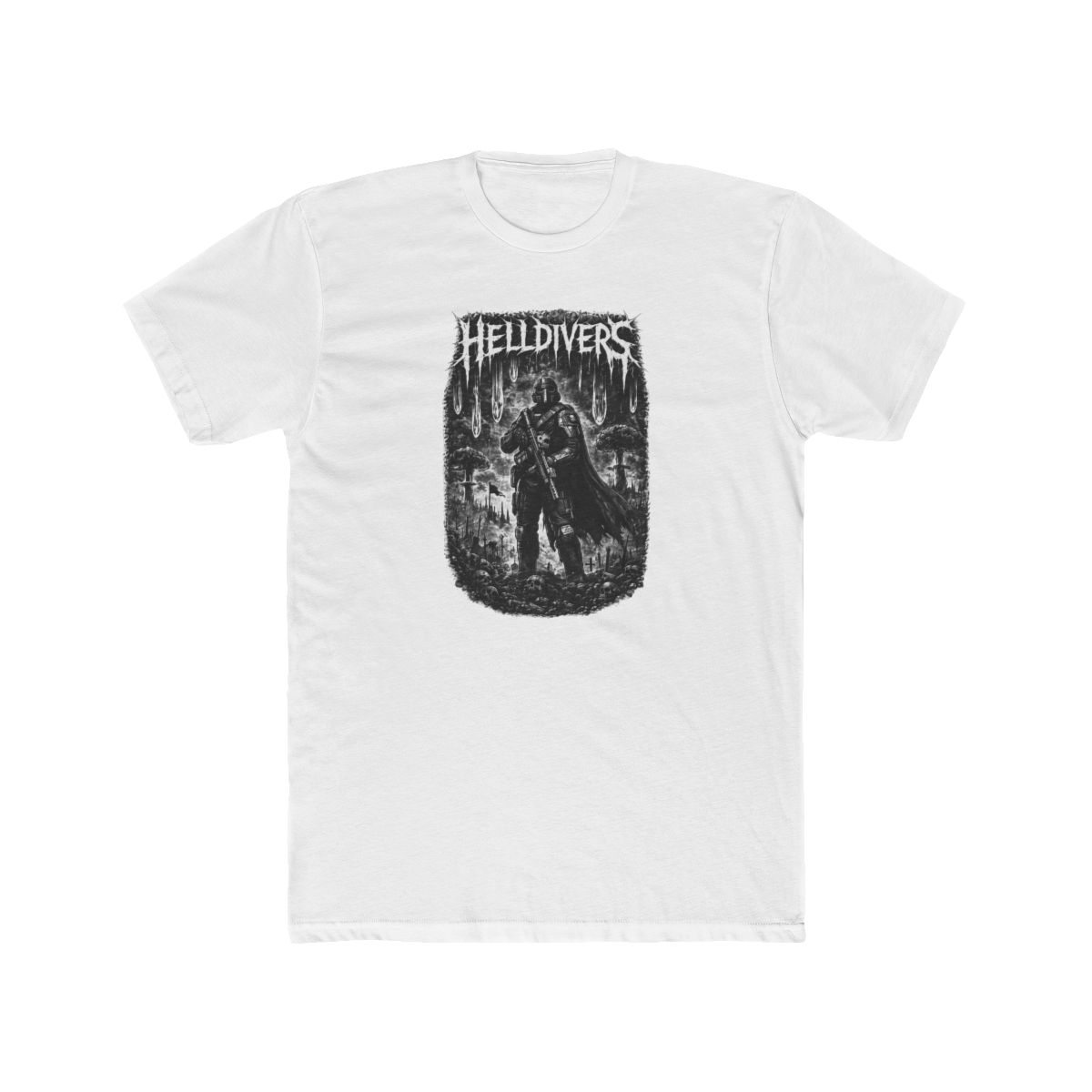 Helldivers Deathcore Design T-Shirt - alternate angle 4, merchandise