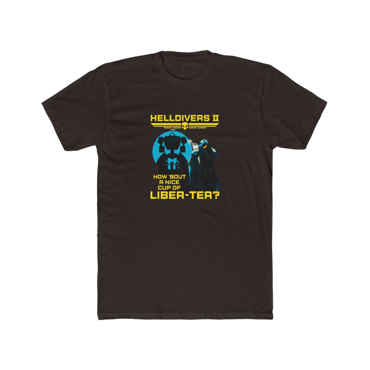 Helldivers Cup of Liber-tea Ultra Cotton T Shirt Tee - alternate angle 4, merchandise
