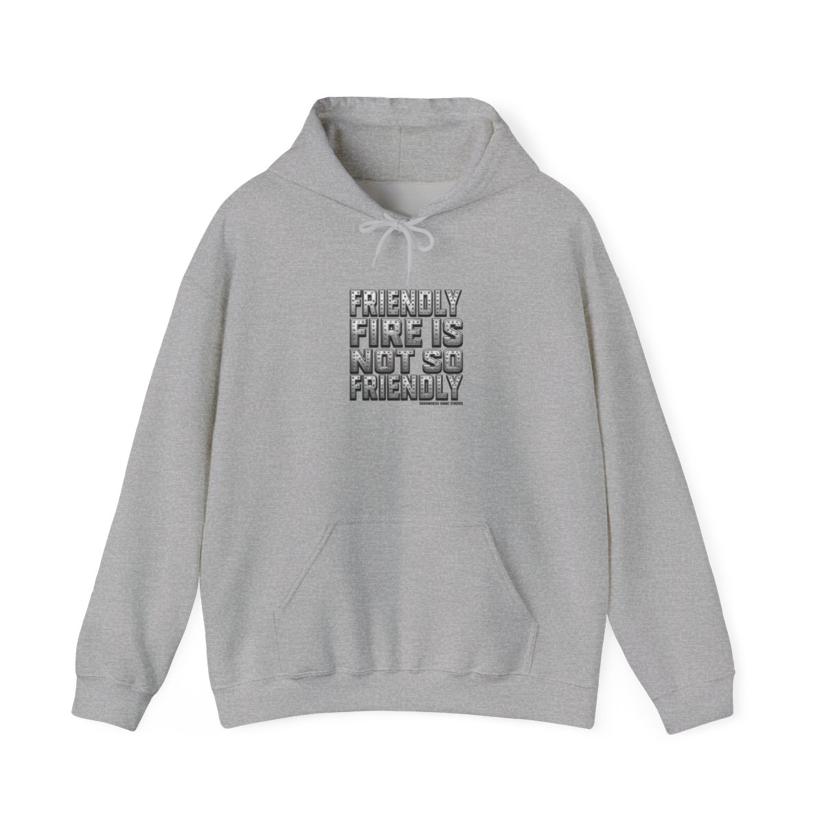 Helldivers "FRIENDLY FIRE IS NOT SO FRIENDLY" Hoodie - alternate angle 3, merchandise