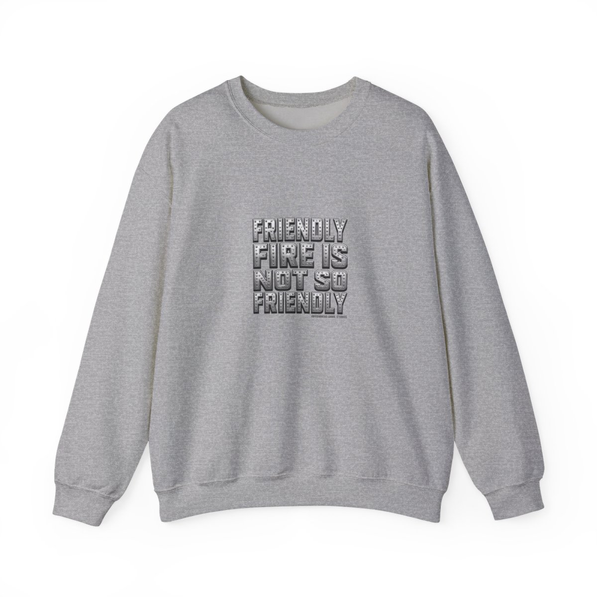 Helldivers "FRIENDLY FIRE IS NOT SO FRIENDLY" Crewneck - Official Sweatshirts merchandise